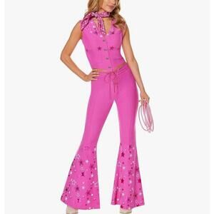 Plus size adult cowgirl costume 70s XXL